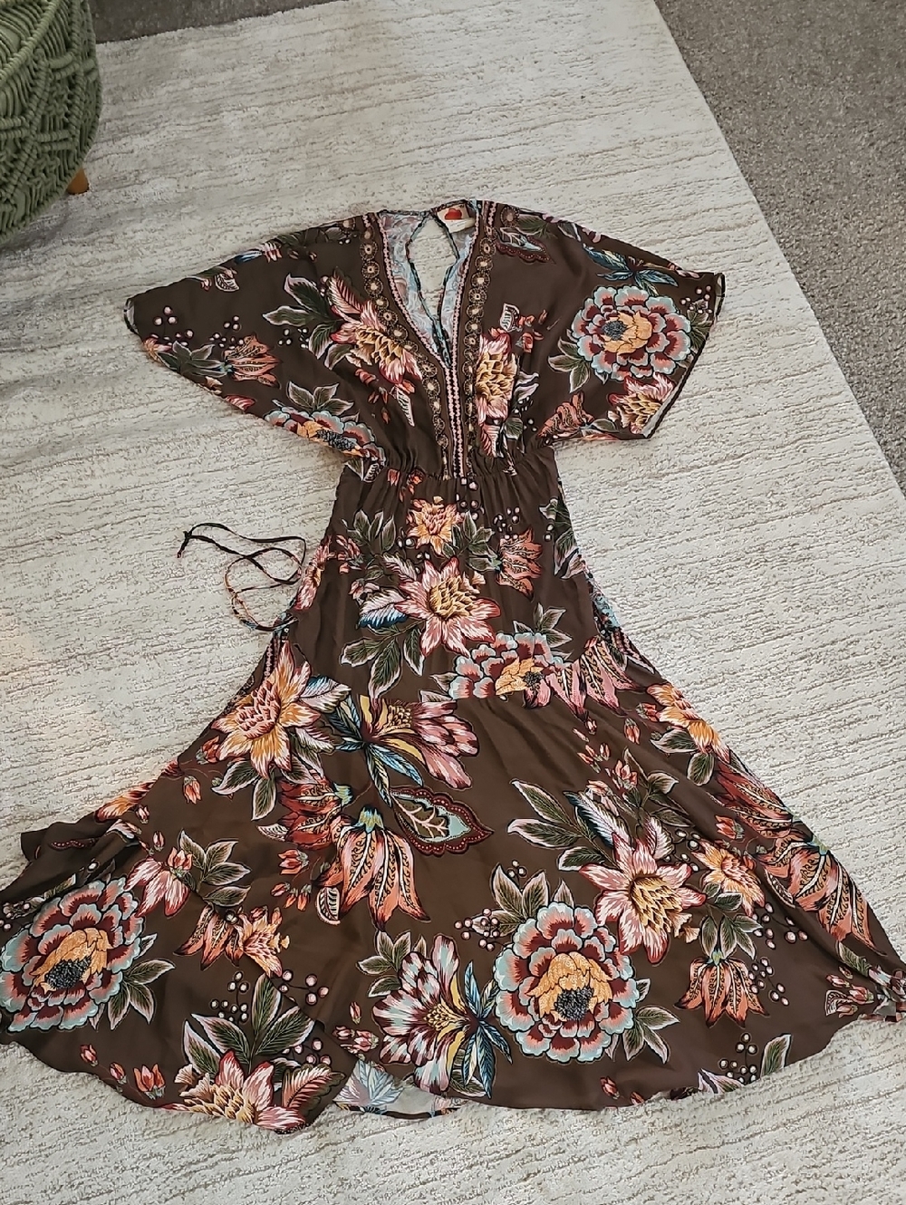 Anthropologie Farm Rio Valentina Dress XS